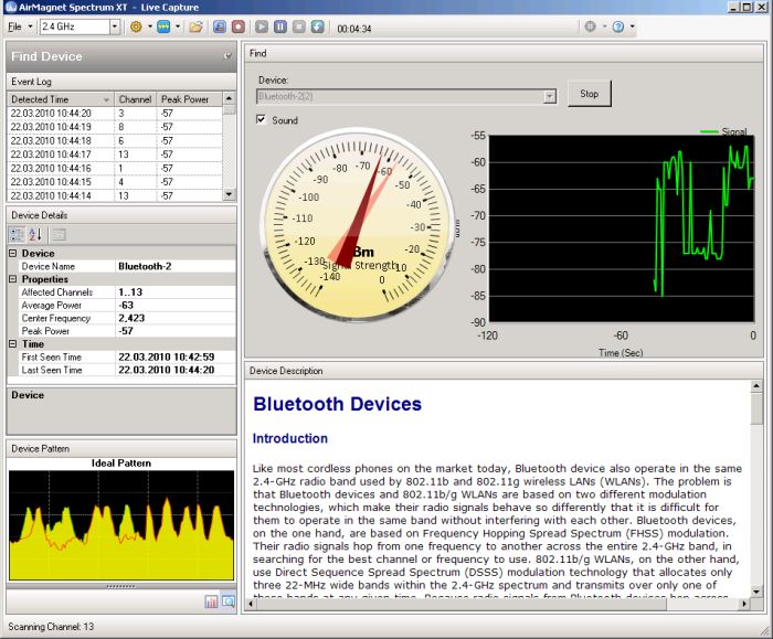 AirMagnet Spectrum XT - Finder Tool